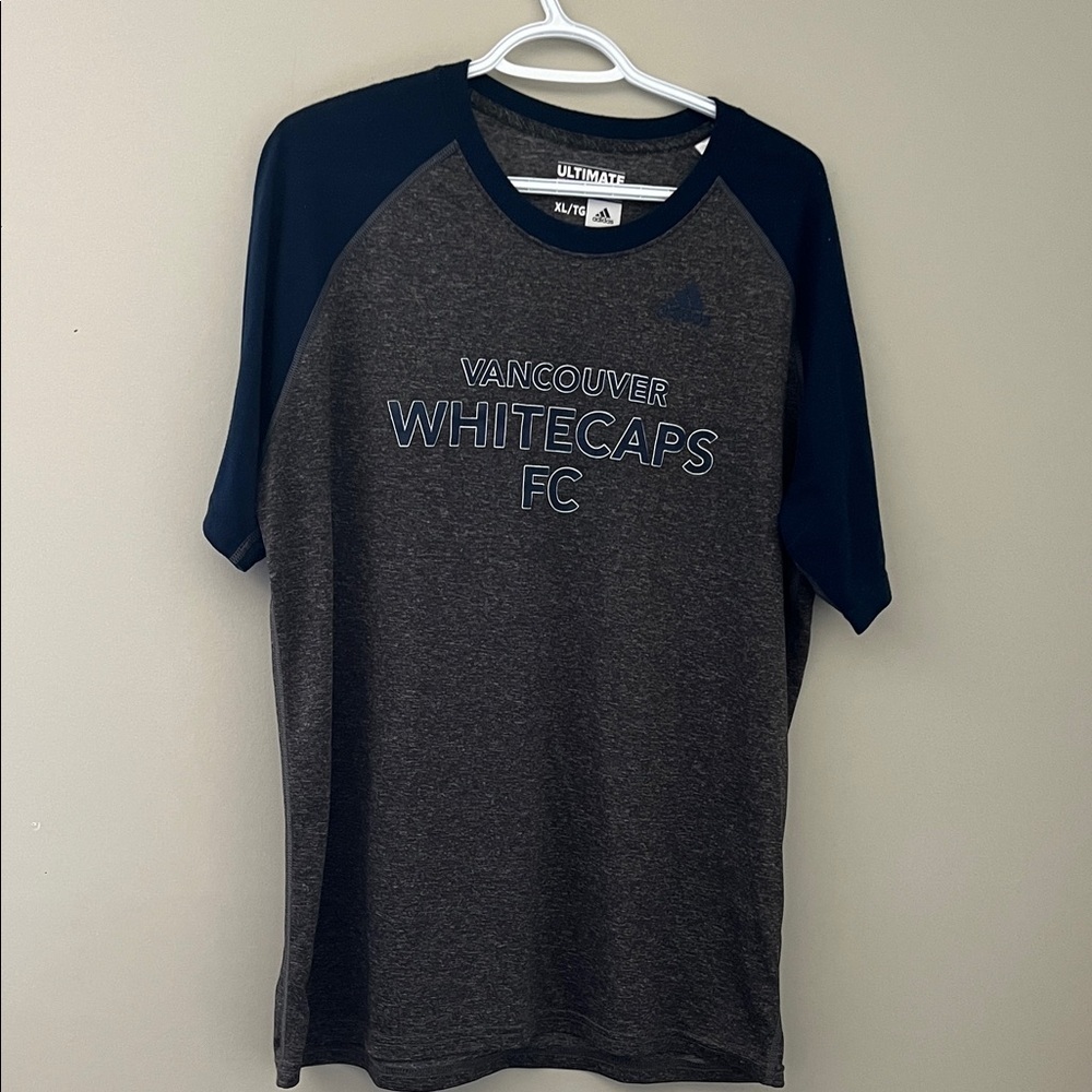 Adidas Gray and Navy Vancouver Whitecaps FC Tee